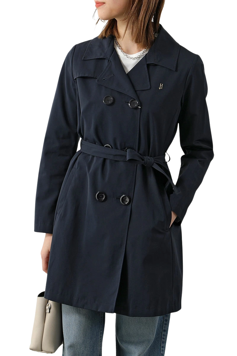 Herno 54% Polyester coat in navy
