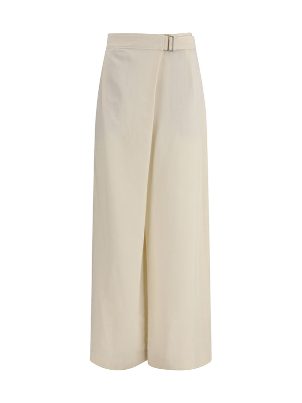 Brunello Cucinelli 72% Viscose trousers in beige