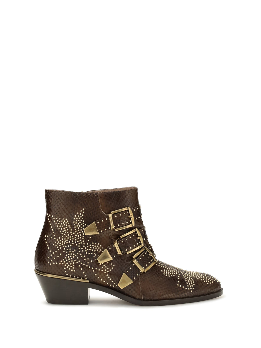 Chloé 100% Calf Leather Bos Taurus ankle boot in brown