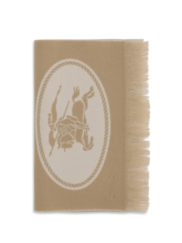 Burberry 100% Merino Wool Ovis Aries scarf in beige