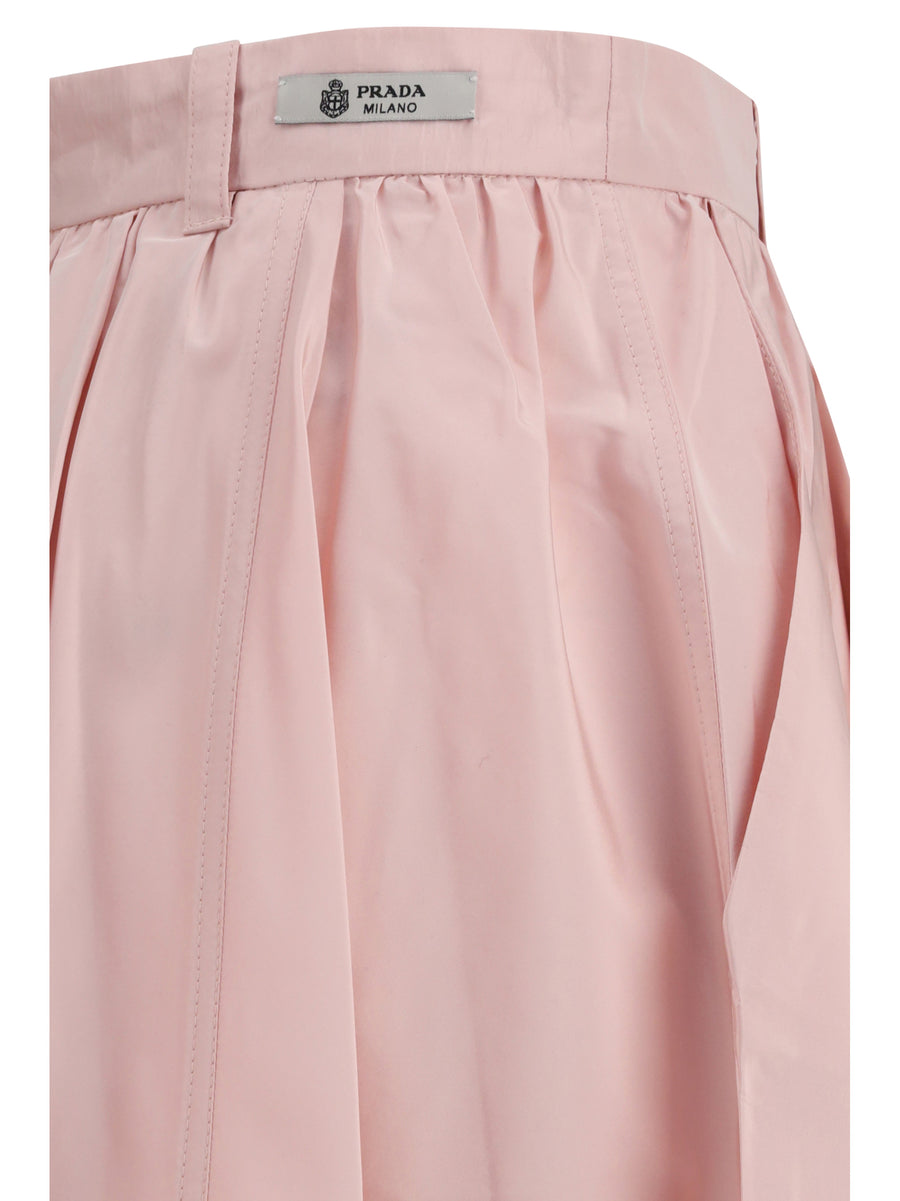 Long Silk Skirt Alabaster