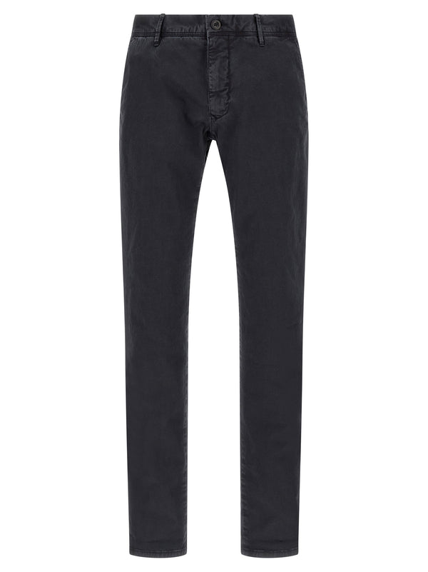 Incotex Stretch Cotton Trousers — Navy