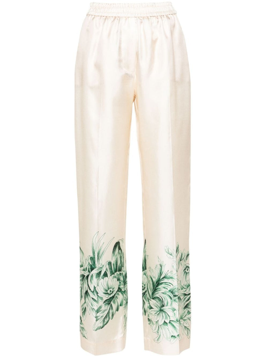 F.R.S . Silk printed trousers