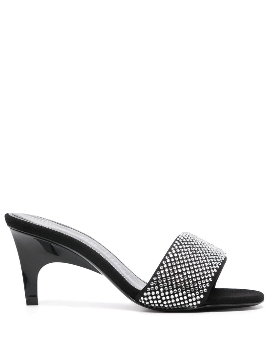 The Attico Rem Mules with rhinestones 60mm
