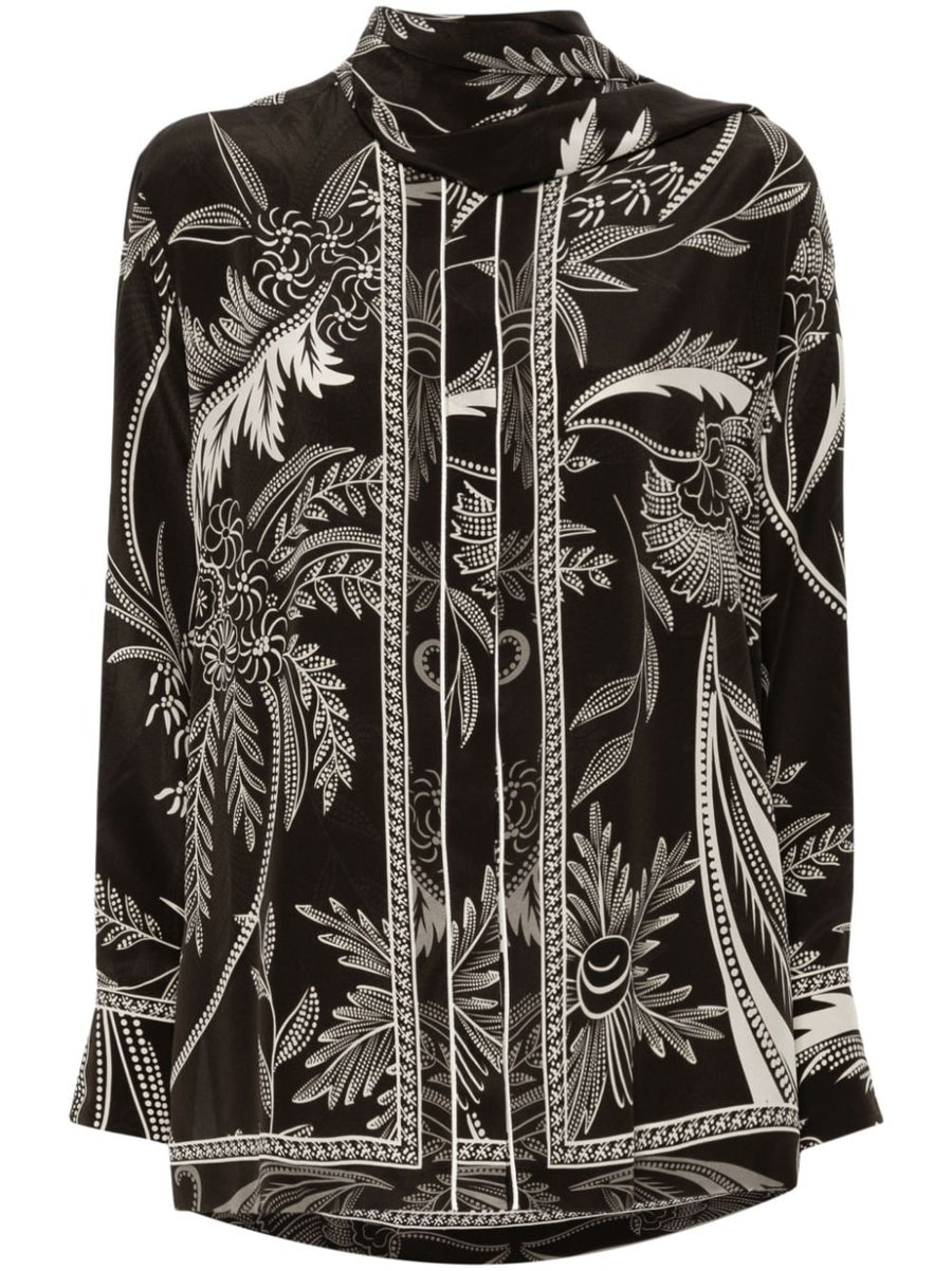 F.R.S . Printed silk shirt