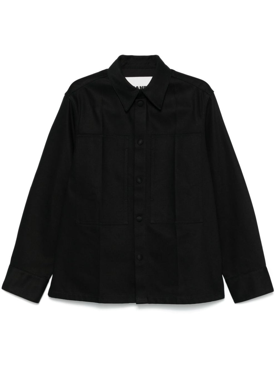 Jil Sander Denim Cotton Shirt — Black