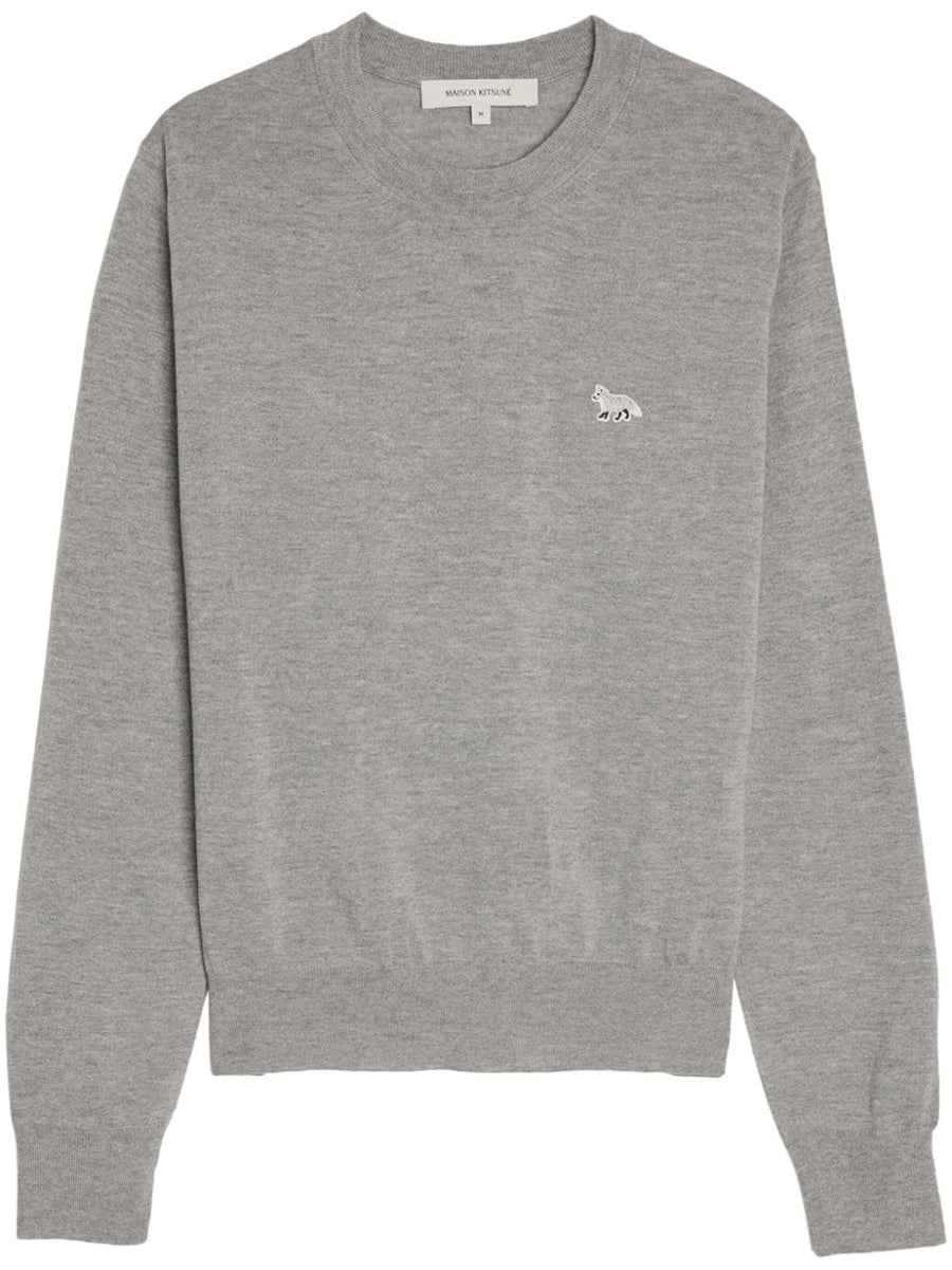 Maison Kitsuné Baby Fox Sweater — Grey