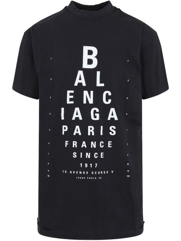 تيشيرت Balenciaga باريس قميص — أسود