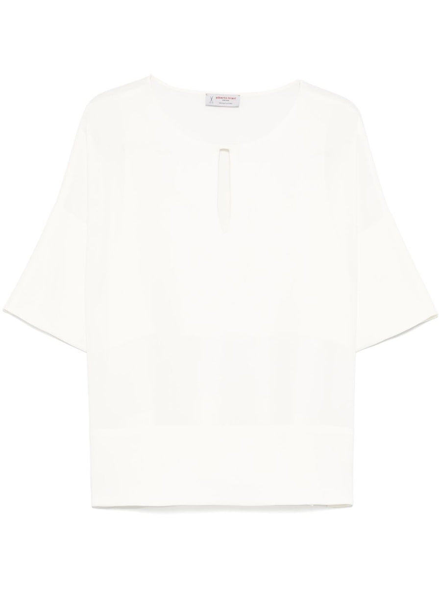 Alberto Biani Blouse with teardrop opening