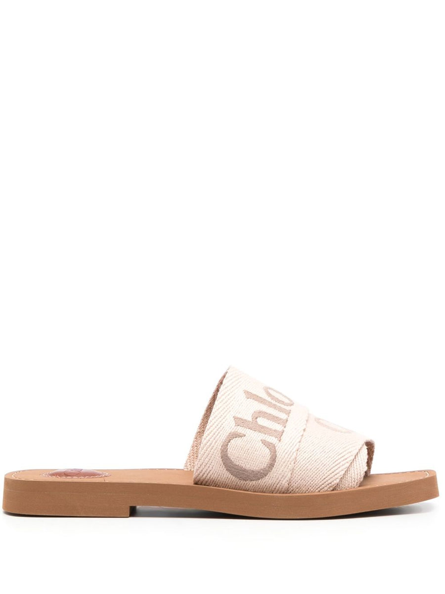 Chloé Woody Slide Sandal — Blush