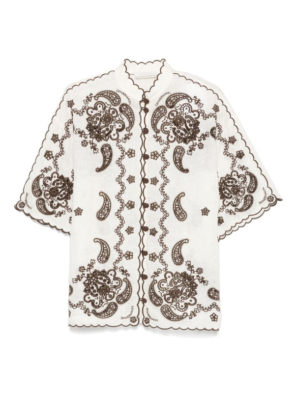 Zimmermann shirt in cream