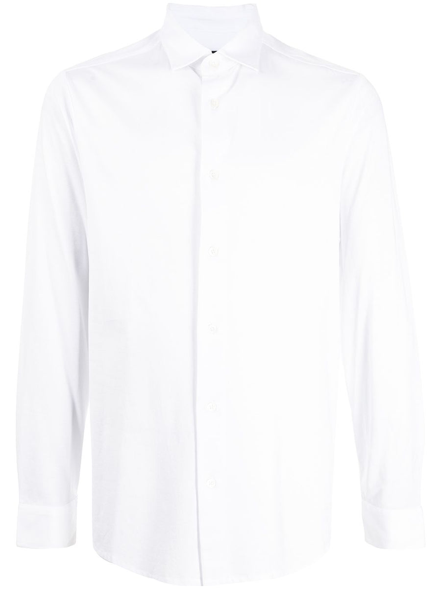 Emporio Armani Cotton-Blend Shirt — White
