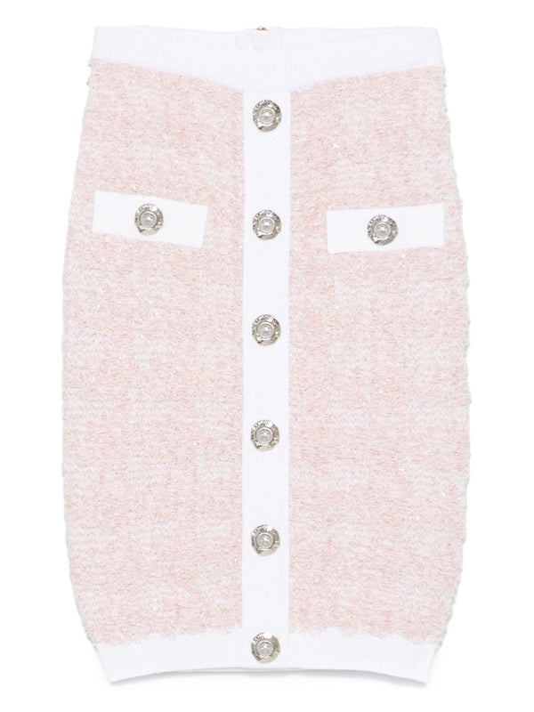 Balmain pencil skirt in rose pink