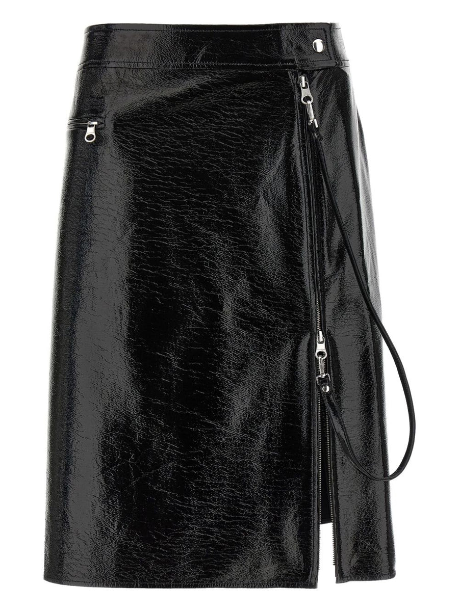 Courreges Pre Vynil midi skirt