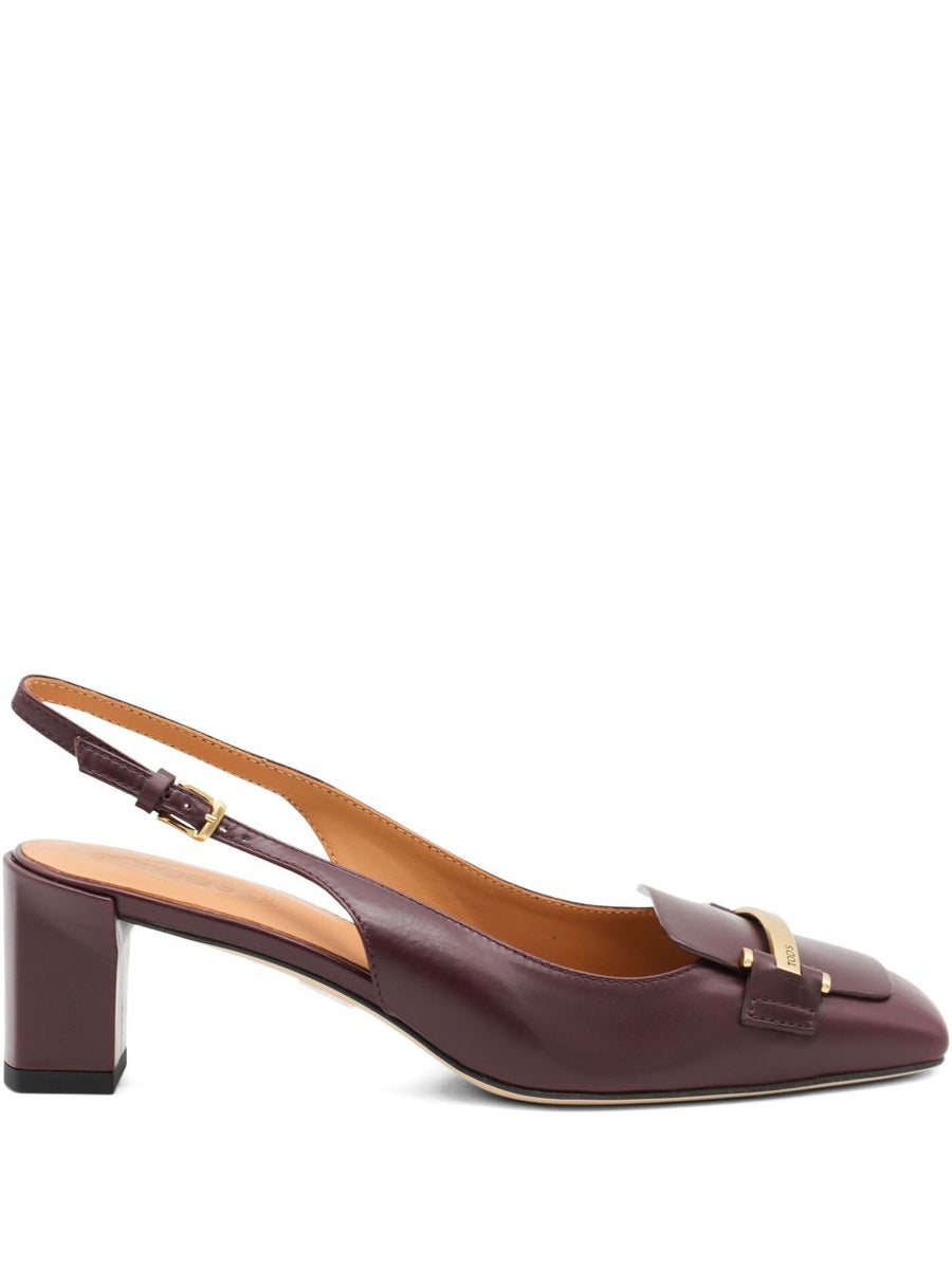 Tod'S Slingback Pump — Burgundy