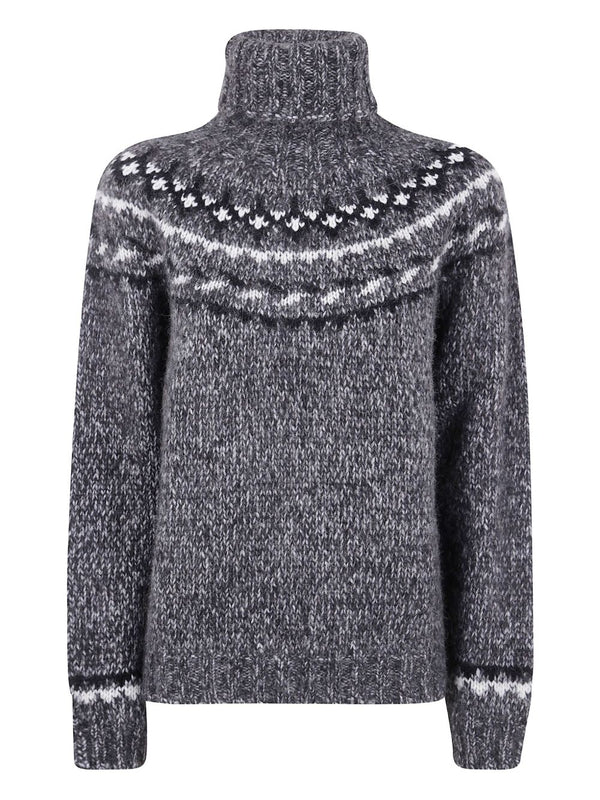 Parosh Wool turtle-neck jumper