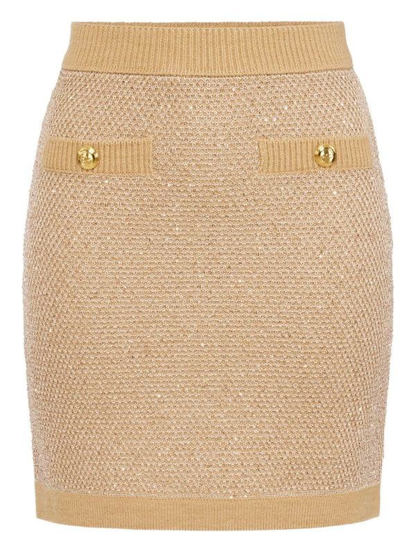 Elisabetta Franchi skirt in honey