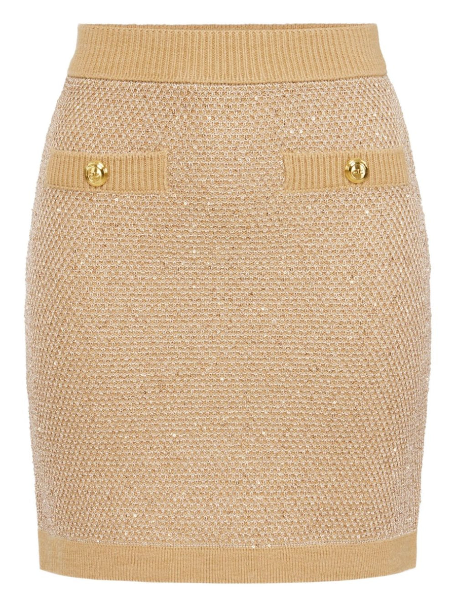 Elisabetta Franchi skirt in honey