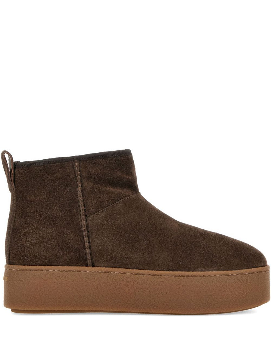 Hogan Pre Suede Platform Boot — Brown