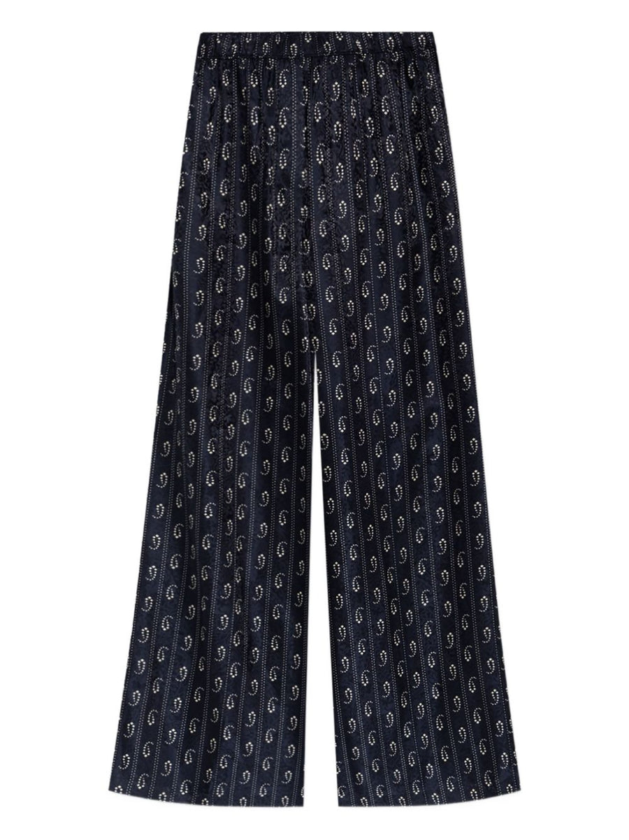 Tory Burch Jacquard silk trousers