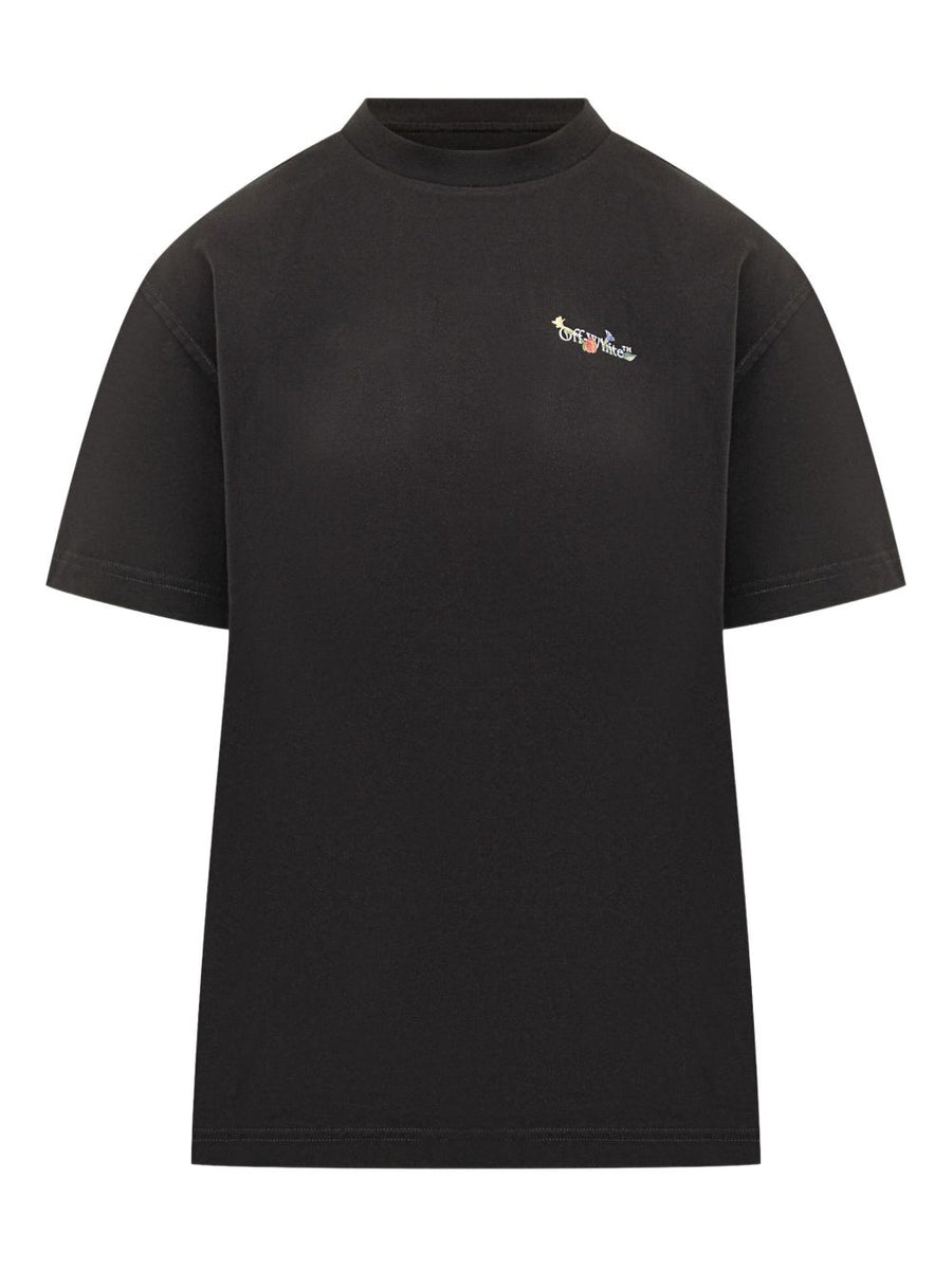 Off White Arrow Glass Flower cotton t-shirt