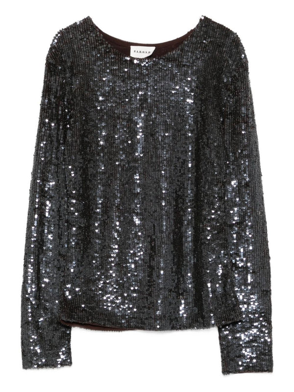 P.A.R.O.S.H. Sequined top