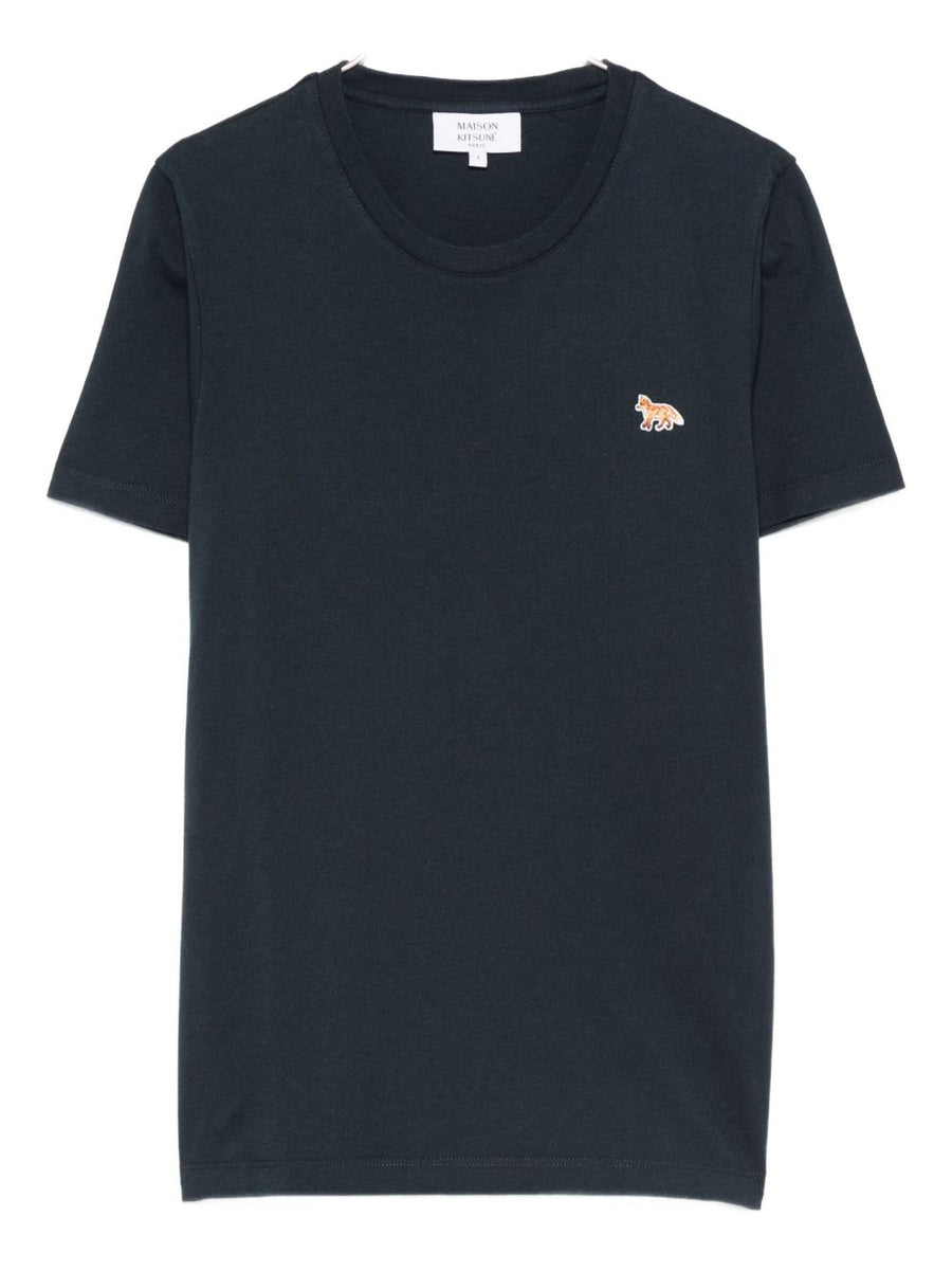 Maison Kitsuné Fox Embroidered T-Shirt — Navy