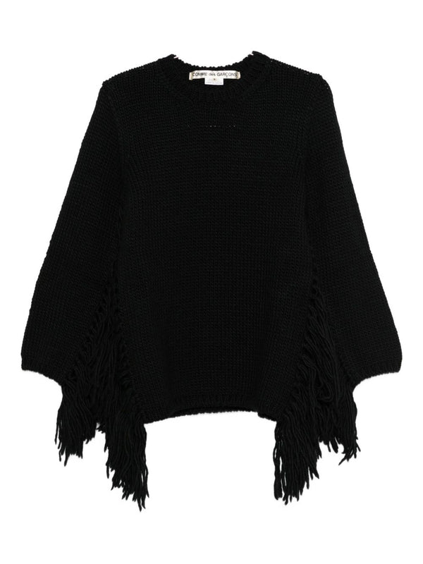 Comme Des Garcons Comme Des Garçons Fringed Wool Top
