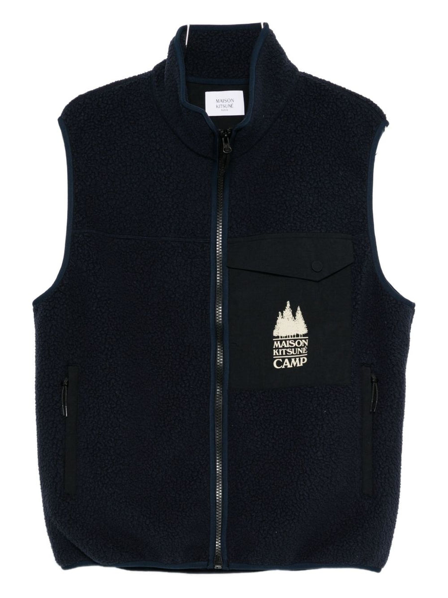 Maison Kitsuné Camp Vest — Navy