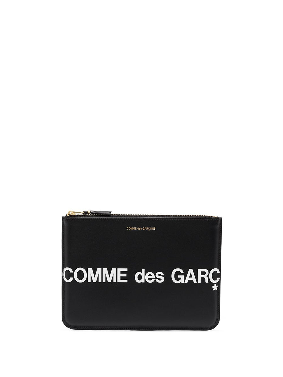 Comme Des Garcons Wallet Huge Logo Pouch
