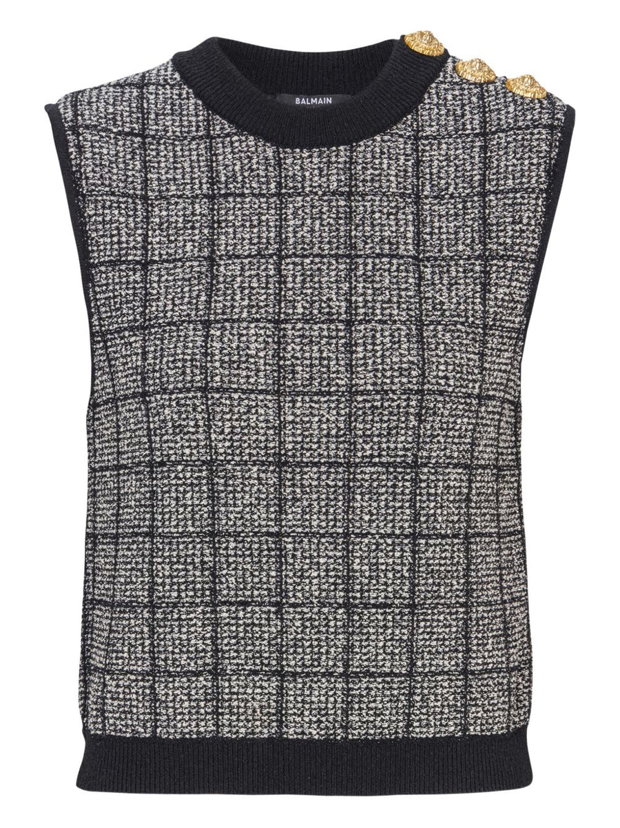 Balmain Tweed Tank Top