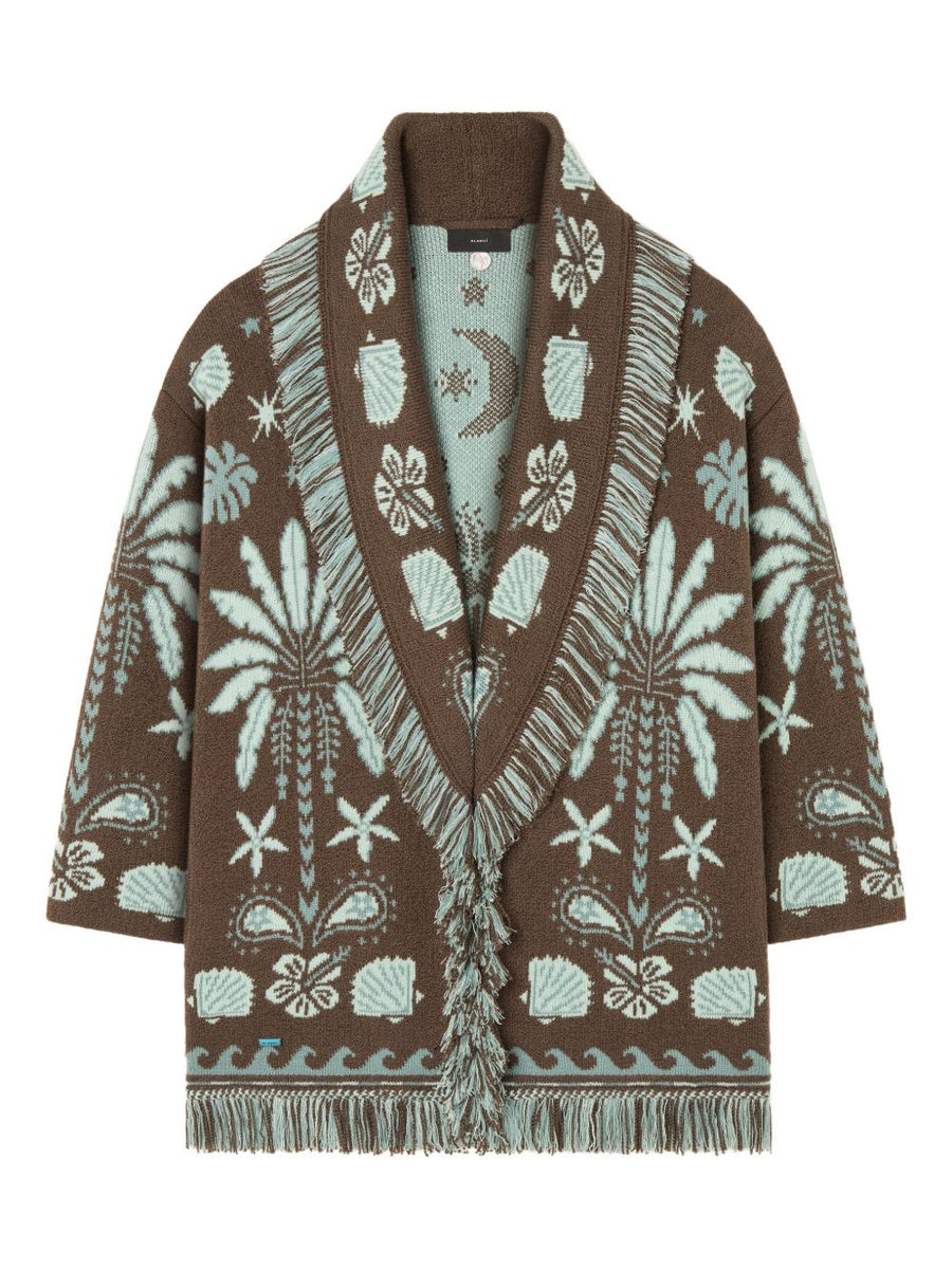 Alanui Echoes Of The Island wool and cotton cardigan