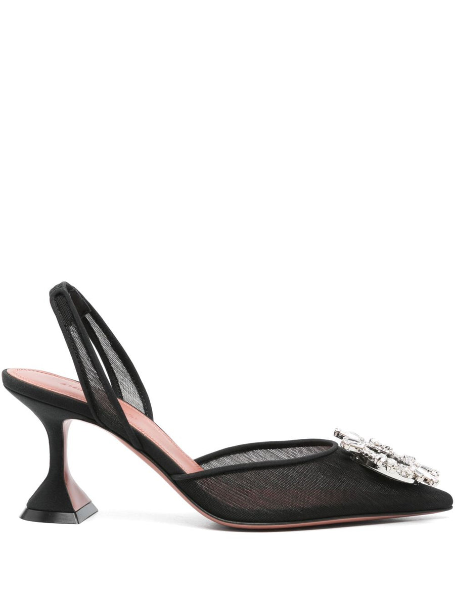 Amina Muaddi Begum Slingback Pump — Black