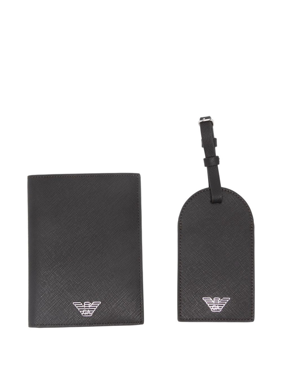 Emporio Armani travel wallet in black