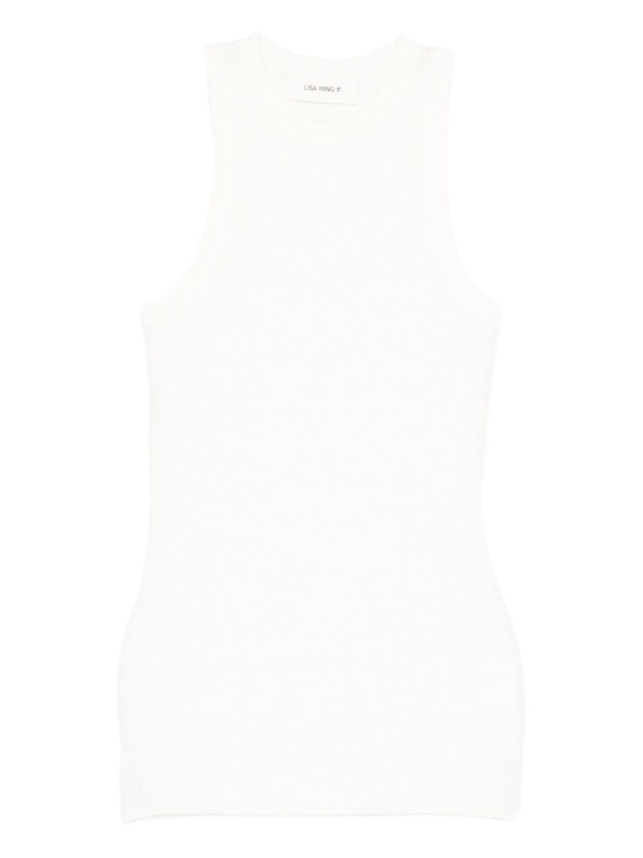 Lisa Yang Amya cotton and cashmere top