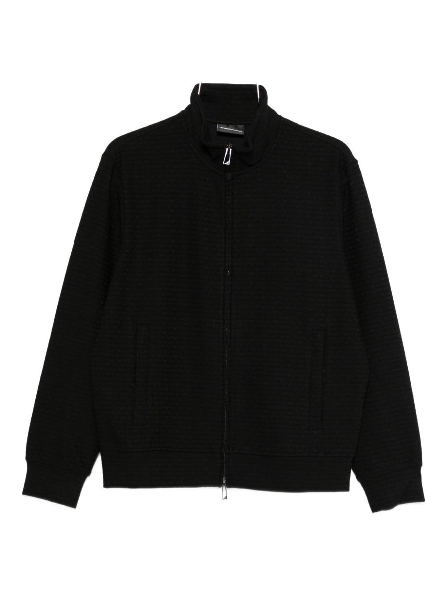 Emporio Armani Cotton Blend Sweatshirt — Black