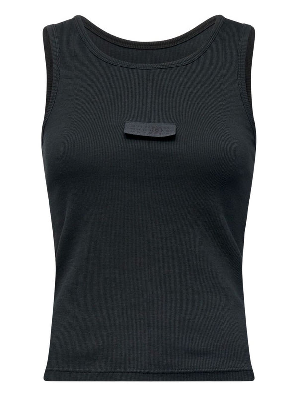MM6 Maison Margiela tank top in black
