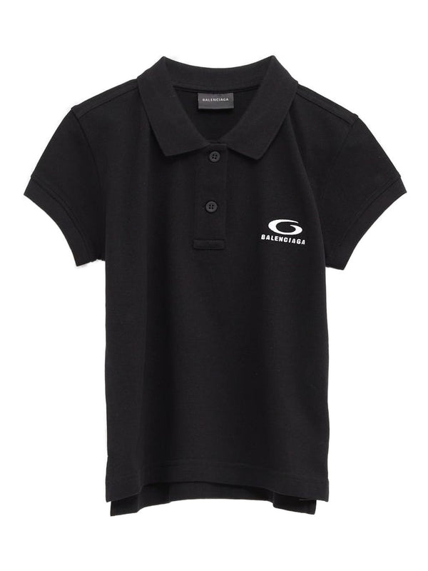 Balenciaga logo-embroidered polo shirt
