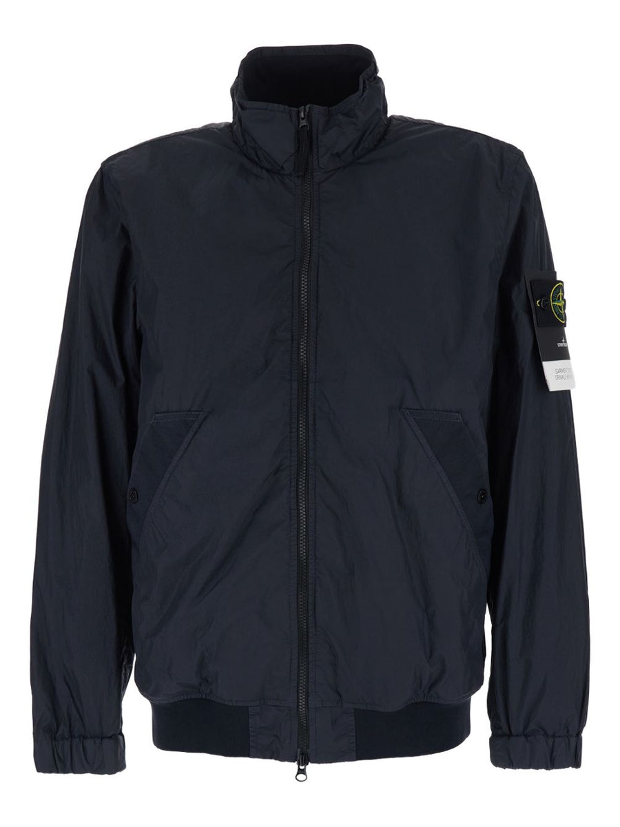 بلوزة خفيفة بسحاب Stone Island جاكيت — كحلي