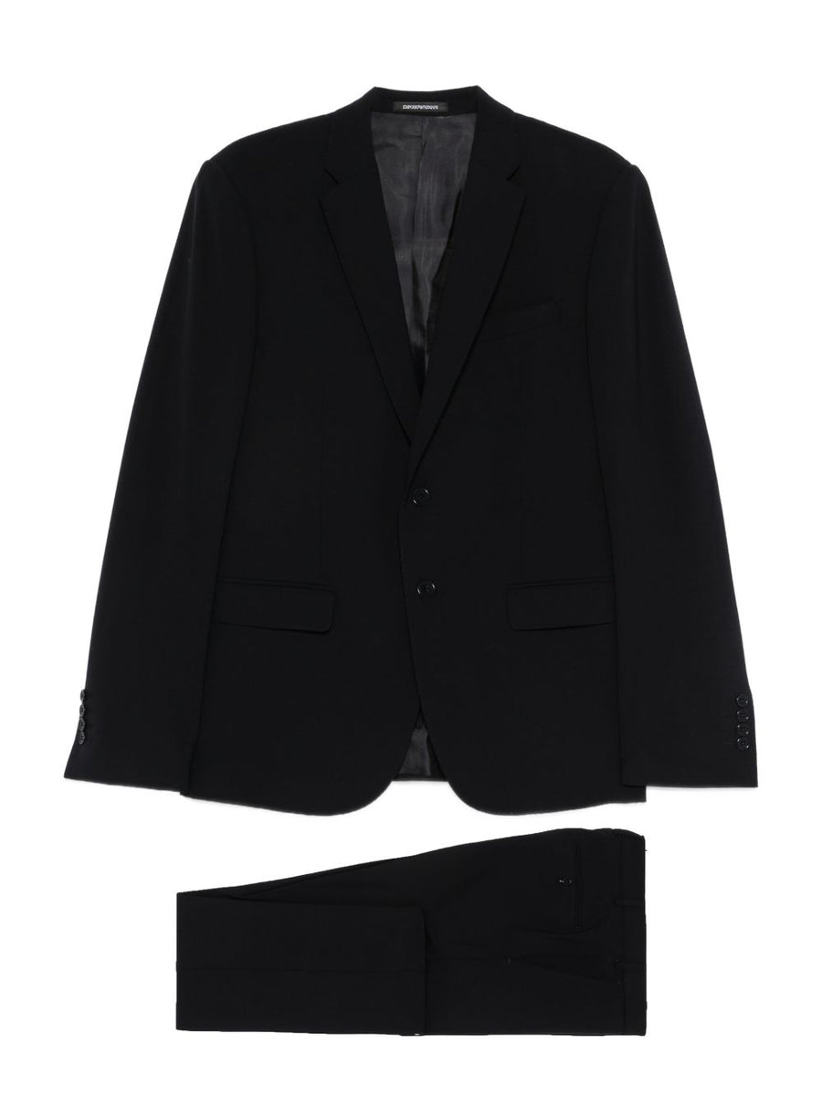 Emporio Armani Wool Suit — Black