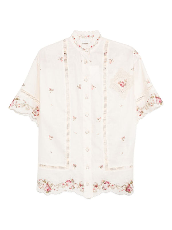 Zimmermann Patience Shirt — Cream