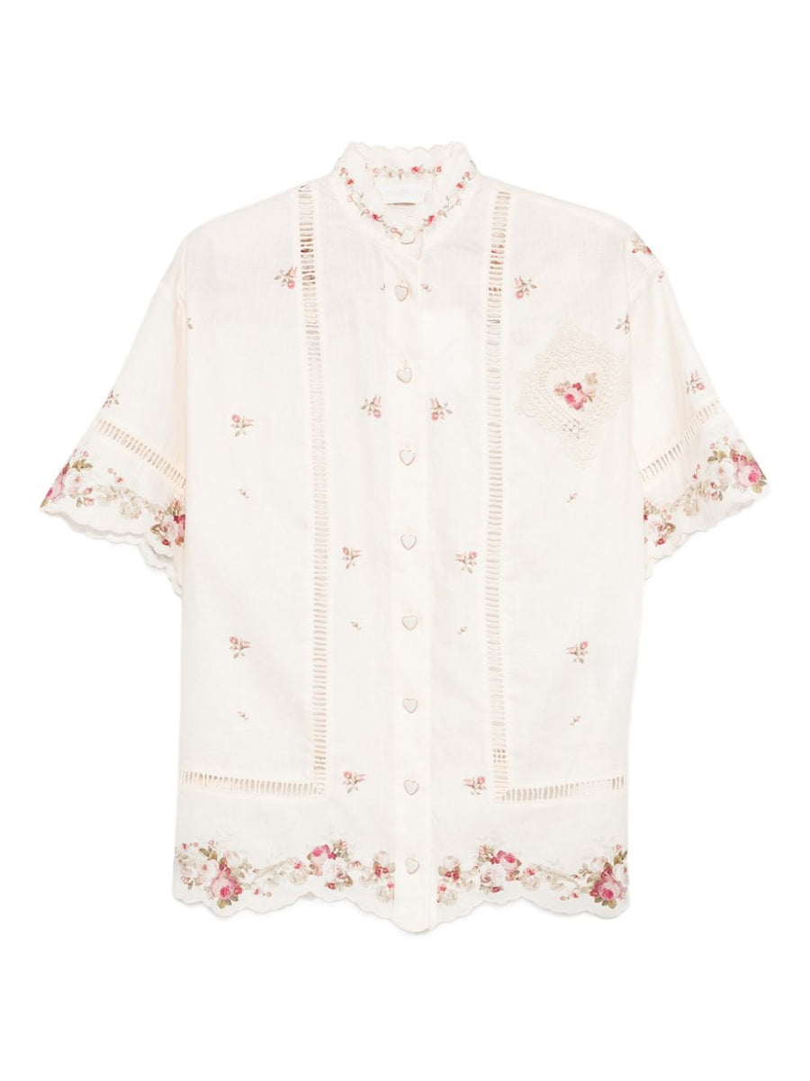 Zimmermann Patience Shirt — Cream