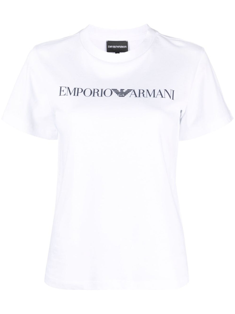 Emporio Armani Logo-Print T-Shirt — White