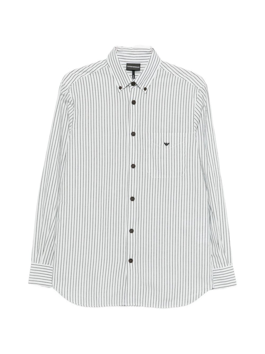 Emporio Armani Striped cotton shirt