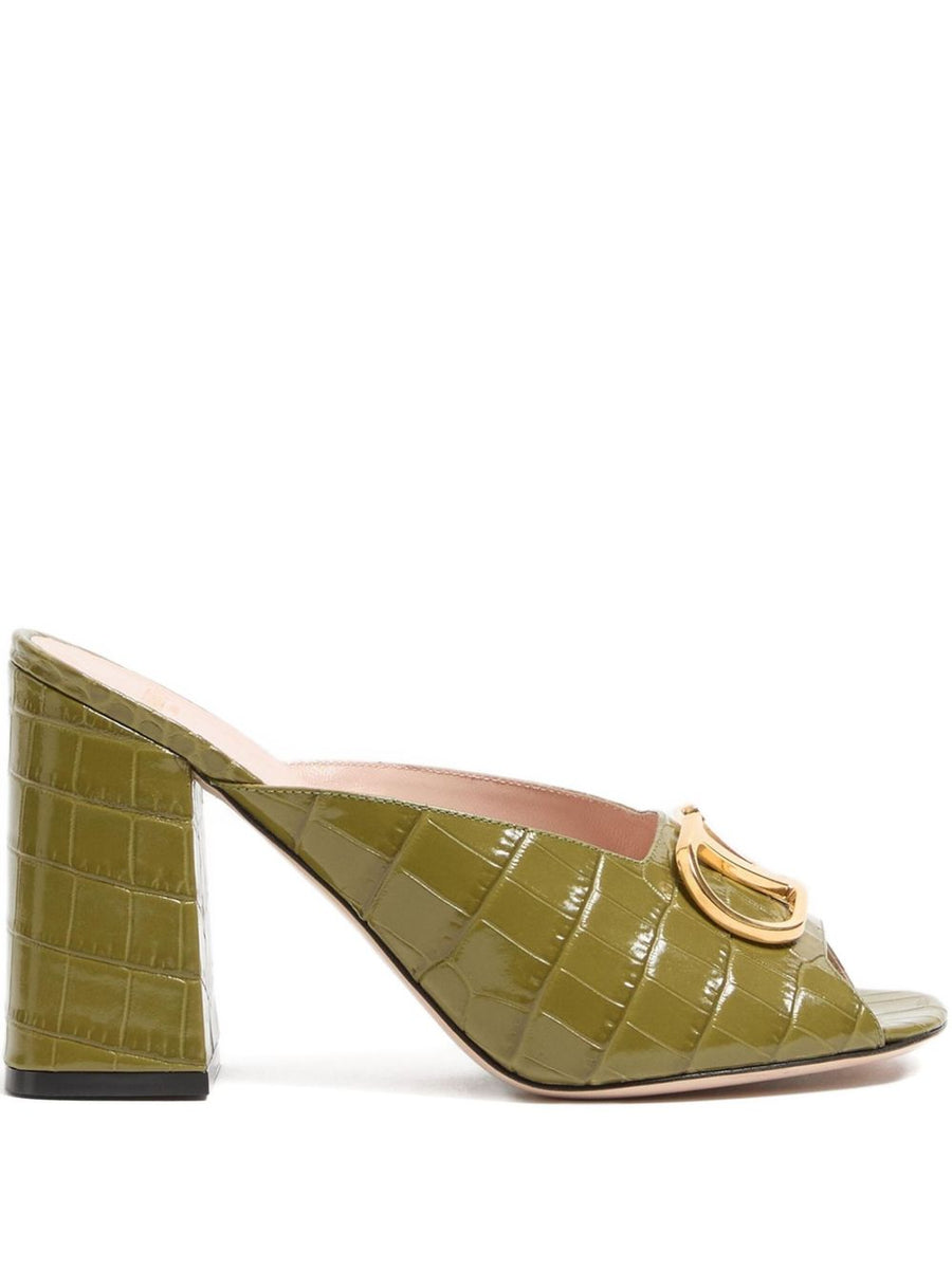 Valentino Garavani Slide Sandal — Olive Green