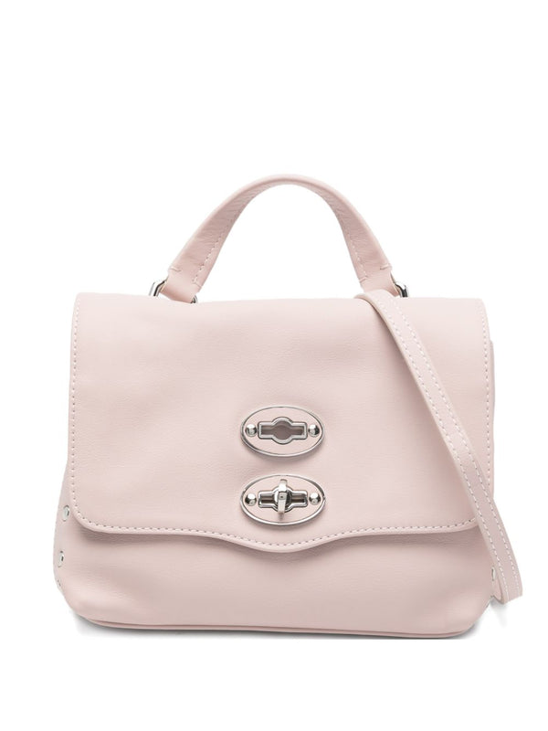 Zanellato Saeta leather top handle bag in pink