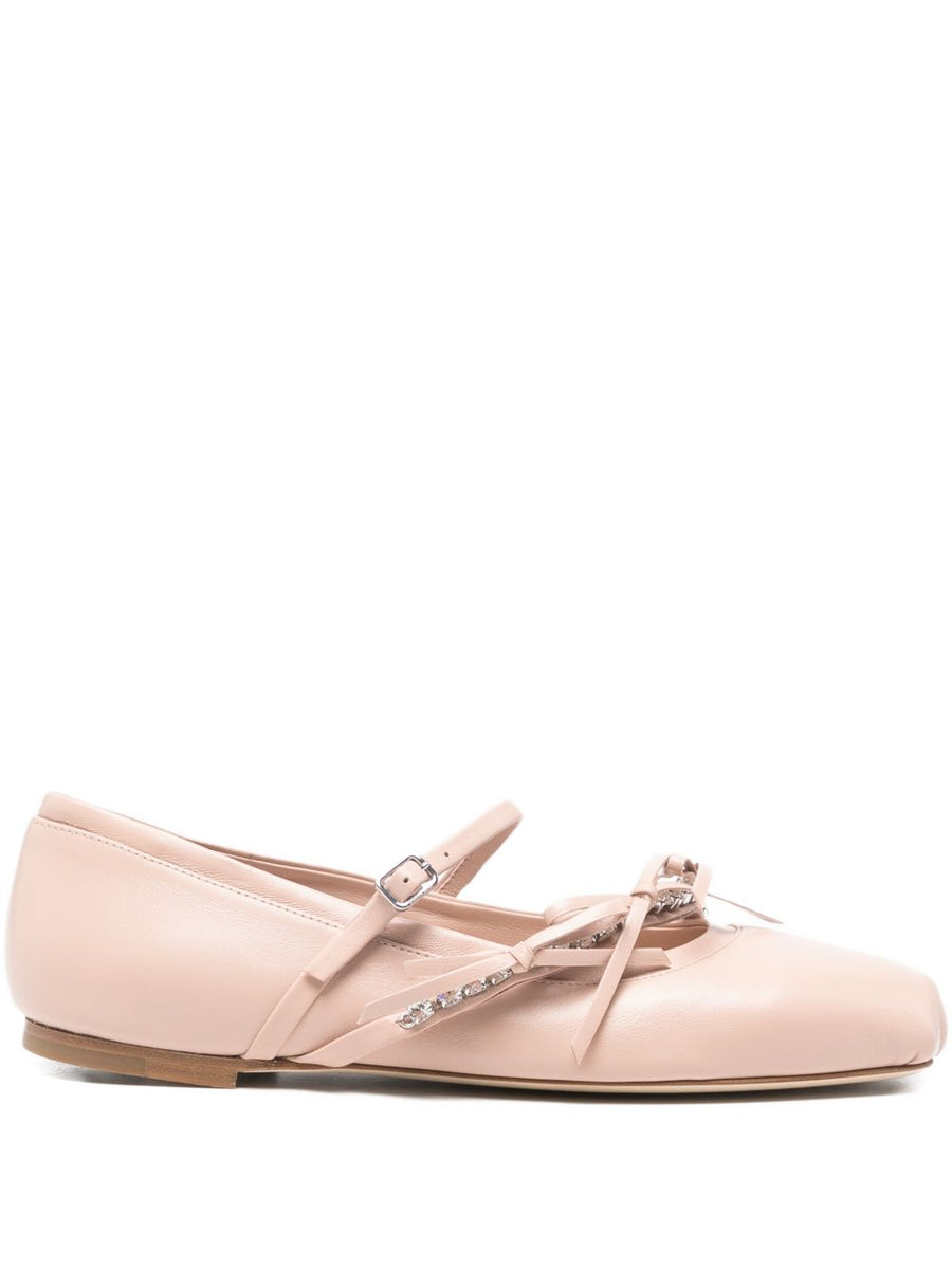 حذاء مسطح Jimmy Choo لولي — وردي