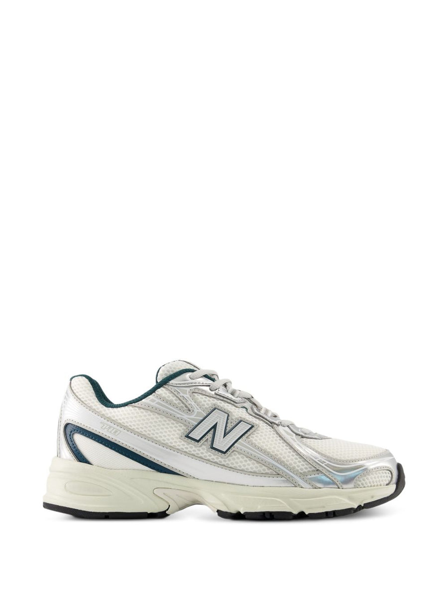 New Balance Two-Tone Angular Overlays Sneaker — White