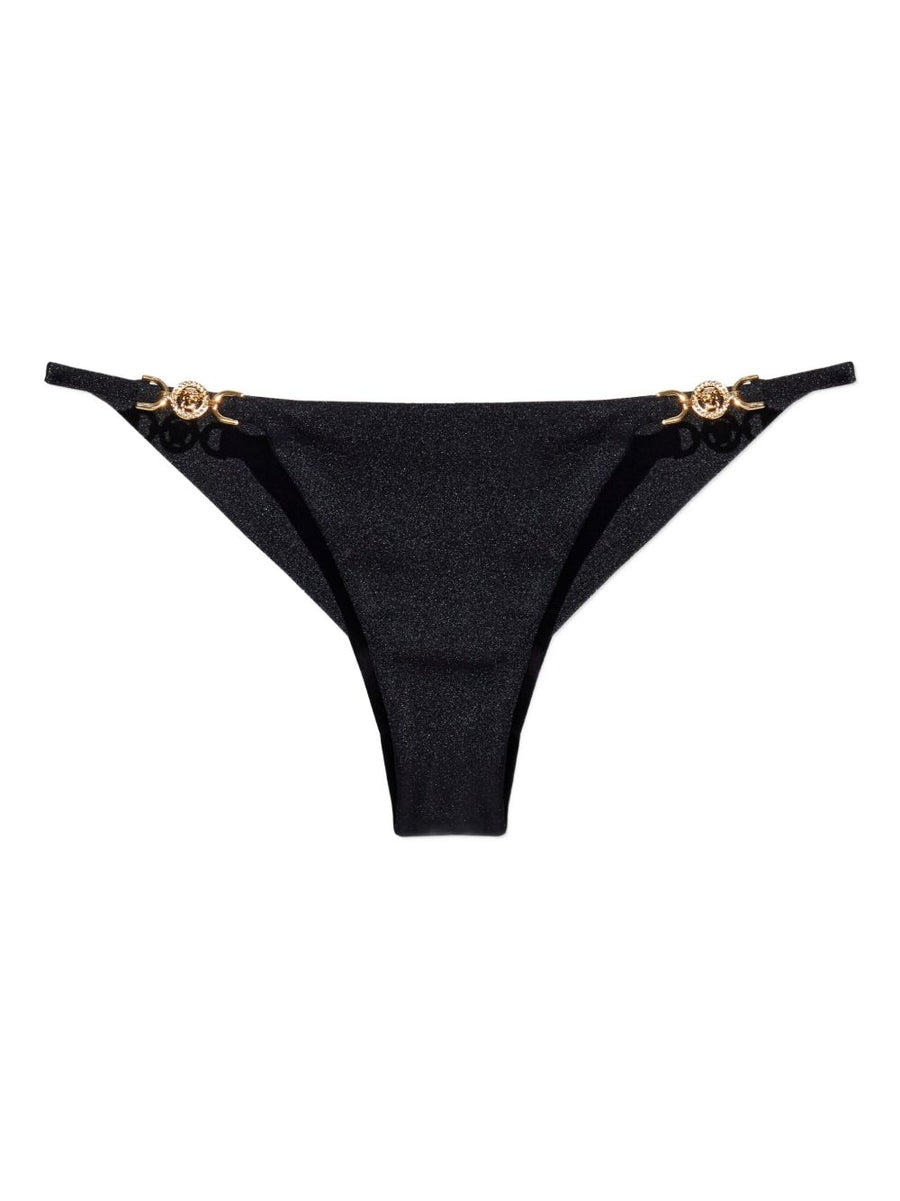 Versace La Medusa Bikini Bottom — Black
