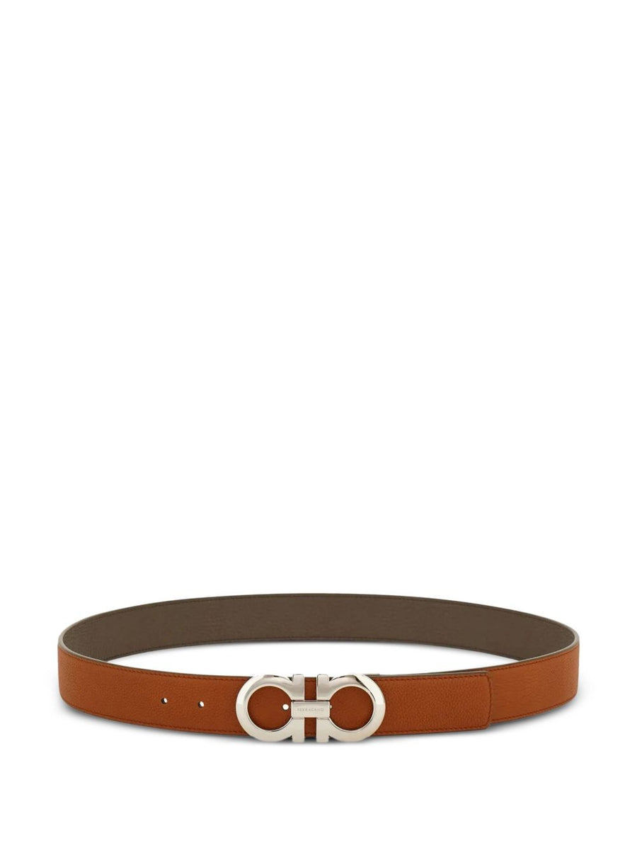 Ferragamo Gancini Belt — Orange